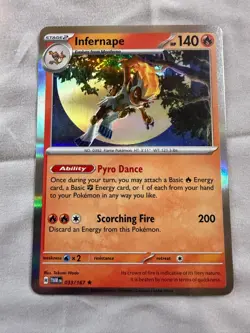 Infernape 33/167 Holo Rare Twilight Masquerade Pokemon TCG Card - Image 1