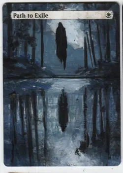 Path to Exile Altered Art Magic The Gathering Mtg Hand Painted Card - Image 1