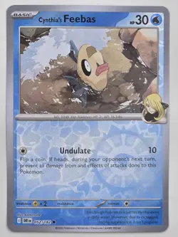 Cynthia's Feebas - 052/182 - SV10: Destined Rivals - POKEMON REVERSE HOLO - Image 1