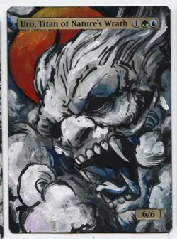 Uro, Titan of Nature's Wrath Altered Art Magic The Gathering Hand Painted Card - Image 1