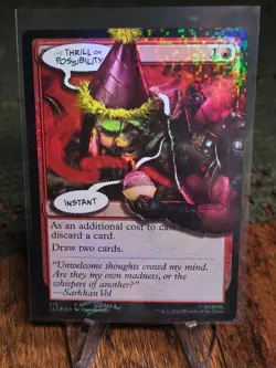 Thrill of Possibility Pool Party FOIL SLD Secret Lair x Deadpool MTG Magic NM - Image 2