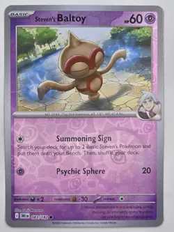 Steven's Baltoy - 083/182 - SV10: Destined Rivals - POKEMON REVERSE HOLO - Image 1