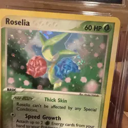 Pokemon TCG Roselia EX Dragon Holo Rare Card 9/97 CGC 10 SWIRL - Image 3