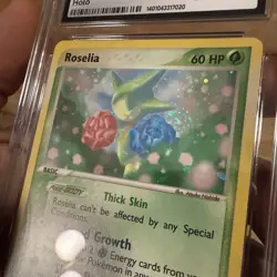 Pokemon TCG Roselia EX Dragon Holo Rare Card 9/97 CGC 10 SWIRL - Image 4