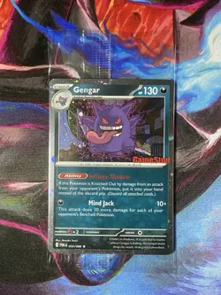 Pokemon TCG Gengar GameStop Exclusive Stamped Promo 50/88 Sealed 2 Swirls 🌀🌀 - Image 1
