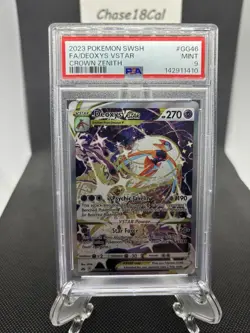 2023 Pokemon Deoxys VSTAR GG46/GG70 Full Art Ultra Rare Holo ENG PSA 9 - Image 1