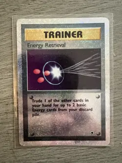 Energy Retrieval 107/110 Legendary Collection Reverse Holo Rare Pokemon TCG DMG - Image 1