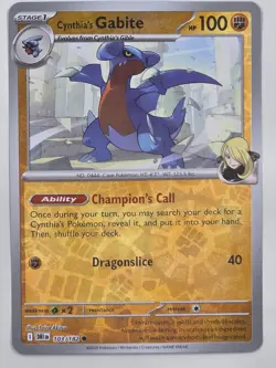 Cynthia's Gabite - 103/182 - SV10: Destined Rivals - POKEMON REVERSE HOLO - Image 1