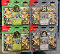 Pokemon TCG Mega Evolution Ascended Heroes English 2 Pack Blister Pack Lot of 4 - Image 1