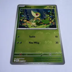 Pokemon TCG Snivy 001/086 Master Ball Reverse Holo Black Bolt Set Pack Fresh NM - Image 1