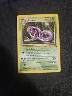 Pokemon TCG Arbok Fossil Set 31/62 Uncommon Unlimited LP - Image 1