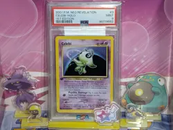 Celebi 3/64 1st Edition Holo Rare Neo Revelation Pokemon Tcg PSA 9 Mint - Image 1