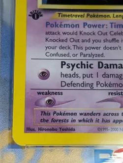 Celebi 3/64 1st Edition Holo Rare Neo Revelation Pokemon Tcg PSA 9 Mint - Image 5