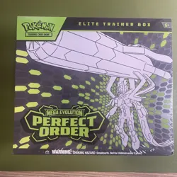 Pokemon TCG: Mega Evolution Perfect Order Factory Sealed ETB Elite Trainer Box - Image 1