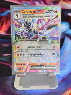 Pokemon TCG Ceruledge ex 36/191 Surging Sparks Double Rare LP - Image 1