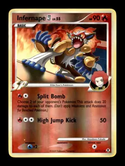 INFERNAPE E4 43/111 UC RISING RIVALS REVERSE HOLO NM/M - Image 1
