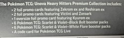 POKEMON TCG Unova Heavy Hitters Premium Collection Box Set - Image 2