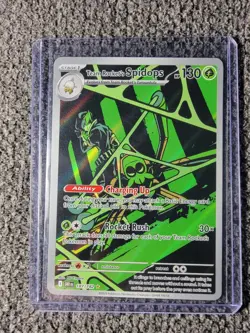 Pokemon Team Rocket's Spidops 187/182 Destined Rivals Holo Illustration Rare 13… - Image 1
