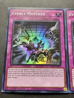 3x Evenly Matched | RA01-EN074 | NM | Super Rare | 1st Edition | YuGiOh! - Image 4
