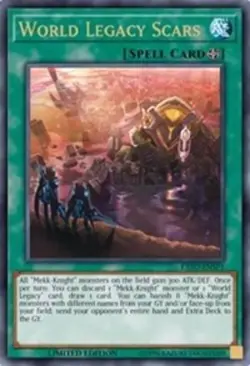 World Legacy Scars - EXFO-ENSP1 - Ultra Rare - Limited Edition Near Mint Yugioh - Image 1