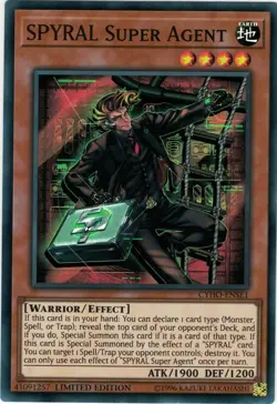 SPYRAL Super Agent - CYHO-ENSE1 - Super Rare - Limited Edition Near Mint Yugioh - Image 1