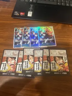One Piece Card Game Sabo & Luffy Foil Regular 10 Cards Lot Japanese - Image 1