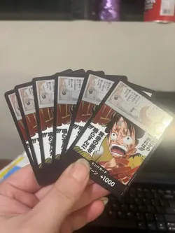 One Piece Card Game Sabo & Luffy Foil Regular 10 Cards Lot Japanese - Image 3