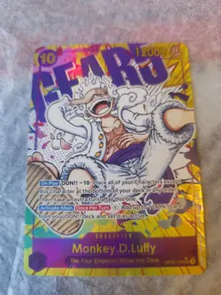 OP05-119 Luffy Gear 5 SEC Alt Art English MP-LP - READ DESCRIPTION - DENTED - Image 1