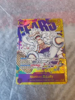 OP05-119 Luffy Gear 5 SEC Alt Art English MP-LP - READ DESCRIPTION - DENTED - Image 2
