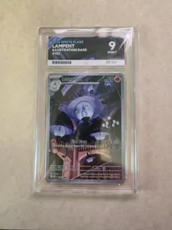 Pokemon TCG - Lampent - White Flare - 102/086 - Illustration Rare - ACE GRADE 9 - Image 1