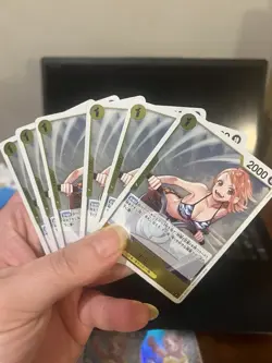 Bandai One Piece Card Game Nami & Rebecca Foil Regular 12 Cards Lot Japanese - Image 2