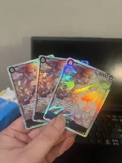 Bandai One Piece Card Game Nami & Rebecca Foil Regular 12 Cards Lot Japanese - Image 3