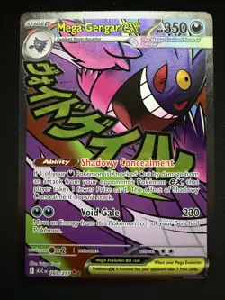 Mega Gengar ex ASC 269/217 Mega Attack Rare Pokemon TCG Card PSA 10 Contender - Image 1