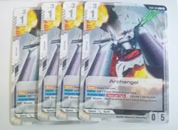 Playset of 4 Archangel Base - Gundam Card Game ST04-015 C - English - ST09 - NM - Image 1