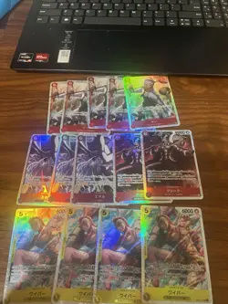 Bandai One Piece Card Game Character Wiper Kirin Enel Kureha Foillot x14 cards - Image 1