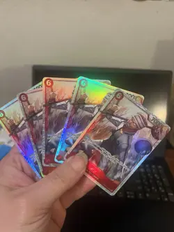 Bandai One Piece Card Game Character Wiper Kirin Enel Kureha Foillot x14 cards - Image 4