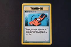 New Pokedex 95/111 Non Holo Pokemon TCG Card Vintage Neo Genesis Moderate Play - Image 1