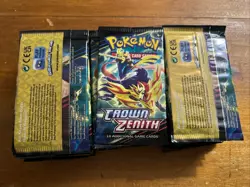32 CROWN ZENITH FACTORY SEALED BOOSTER PACKS POKEMON TCG SWORD SHEILD ERA - Image 3
