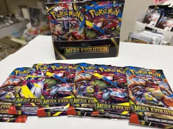 Pokemon Mega Evolution 6 Pack Lot - Six 10 Card Booster Packs From Enhanced Box - Image 1