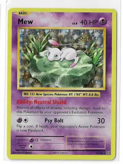 Mew 53/108 Evolutions Holo Foil Rare XY Pokemon TCG Card NM - Image 1