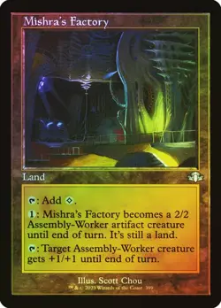 Magic The Gathering MTG MISHRA'S FACTORY RETRO FRAME FOIL Dominaria Remastered - Image 1