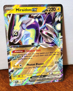POKEMON MIRAIDON EX SVP 028 BLACK STAR PROMO LP - Image 1