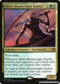 Mirri, Weatherlight Duelist [C17 - 43] - LP [Foil] TCG MTG - Image 1