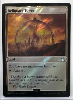 Reliquary Tower (Surge Foil) Doctor Who Magic the Gathering MTG, (887) - Image 1
