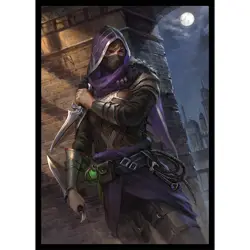 Eldragin Raithe – Assassin at Dusk – MTG Size – 100 Textured Matte Card Sleeves - Image 1