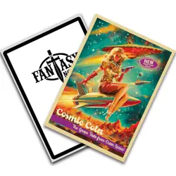 Cosmic Cola #4 – 50's Vintage Style – MTG Size – 100 Textured Matte Card Sleeves - Image 4