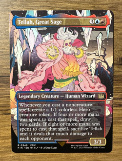 Magic MTG Final Fantasy Tellah, Great Sage #349 *NON-FOIL* Borderless Rare - Image 1