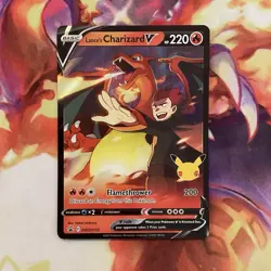Lance's Charizard V SWSH133 Pokemon TCG Celebrations 25th Anniversary Promo NM - Image 1