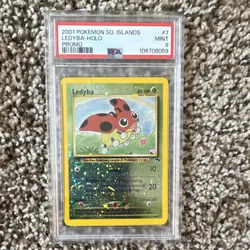 Pokemon Ledyba 7/18 Southern Islands Promo Holo PSA 9 English - Image 1