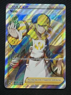 Pokemon Volo 151/159 Crown Zenith Ultra Rare Holo Full Art Trainer Card - Image 1
